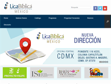 Tablet Screenshot of laligabiblica.org.mx